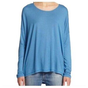Vince Shirt Size XS Long Sleeve Tee Blue Jersey Scoop Neck T-shirt